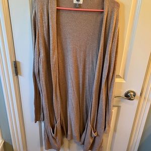 Beige cardigan sweater